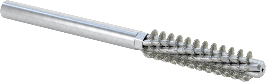 Boru Fırçası, Ağır Temizlik, 1/4" Çaplı Yuvarlak Şaft, 3/8" Çap, Çelik