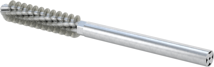 Boru Fırçası, Ağır Temizlik, 1/4" Çaplı Yuvarlak Şaft, 3/8" Çap, Çelik