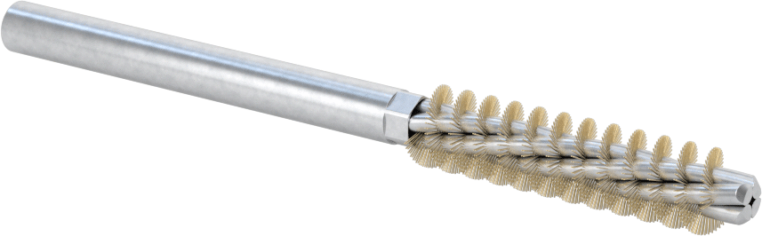 Boru Fırçası, Çizilmeye Dayanıklı, 1/4" Çaplı Yuvarlak Şaft, 3/8“ Çap x 1-1/2” Uzunluk