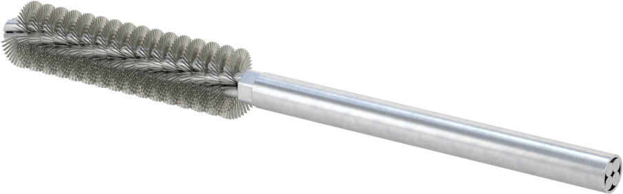 Boru Fırçası, Ağır Temizlik, 1/4" Çaplı Yuvarlak Şaft, 1/2" Çap, Çelik