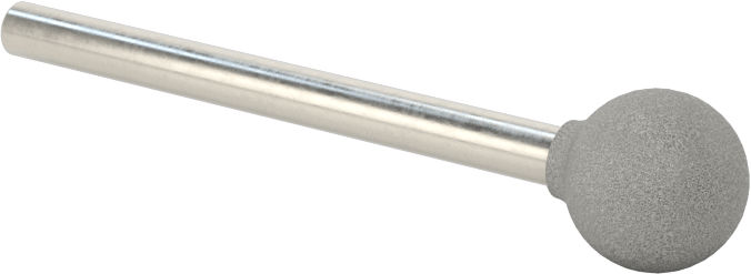 Metaller için Kauçuk Yastıklı Aşındırıcı Taşlama Ucu, Çelik için, 1/8" Şaft Çapı, Şekil No. B122, 80 Kum