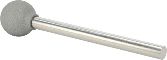 Metaller için Kauçuk Yastıklı Aşındırıcı Taşlama Ucu, Çelik için, 1/8" Şaft Çapı, Şekil No. B122, 80 Kum