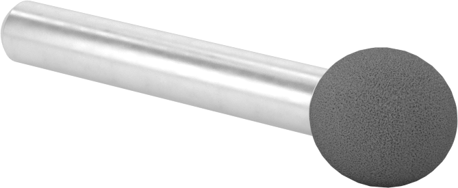 Metaller için Kauçuk Yastıklı Aşındırıcı Taşlama Ucu, Çelik için, 1/4" Şaft Çapı, Şekil No. B121