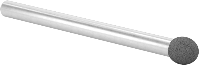 Metaller için Kauçuk Yastıklı Aşındırıcı Taşlama Ucu, Çelik için, 1/8" Şaft Çapı, Şekil No. B123