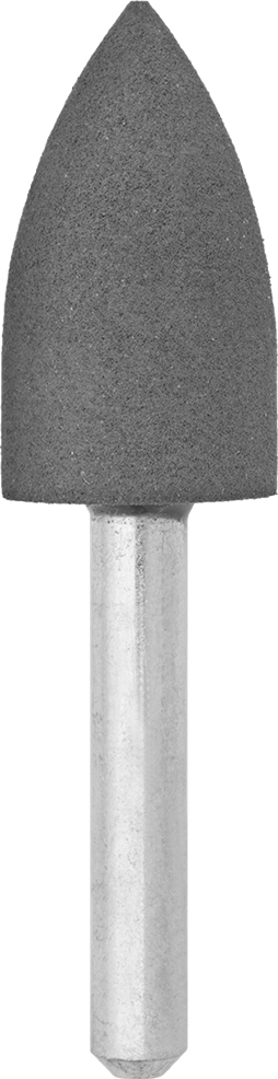 Metaller için Kauçuk Yastıklı Aşındırıcı Taşlama Ucu, Alüminyum için, Pirinç ve Bronz, 1/4" Şaft Çapı, Şekil No. A12