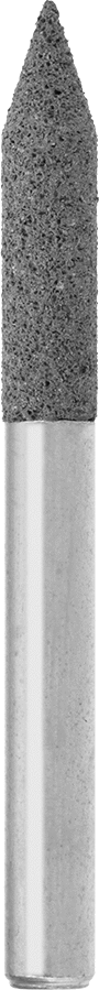 Metaller için Kauçuk Yastıklı Aşındırıcı Taşlama Ucu, Alüminyum için, Pirinç ve Bronz, 1/4" Şaft Çapı, Şekil No. A15