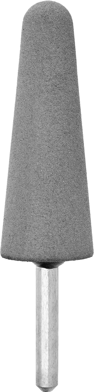 Metaller için Kauçuk Yastıklı Aşındırıcı Taşlama Ucu, Alüminyum için, Pirinç ve Bronz, 1/4" Şaft Çapı, Şekil No. A3