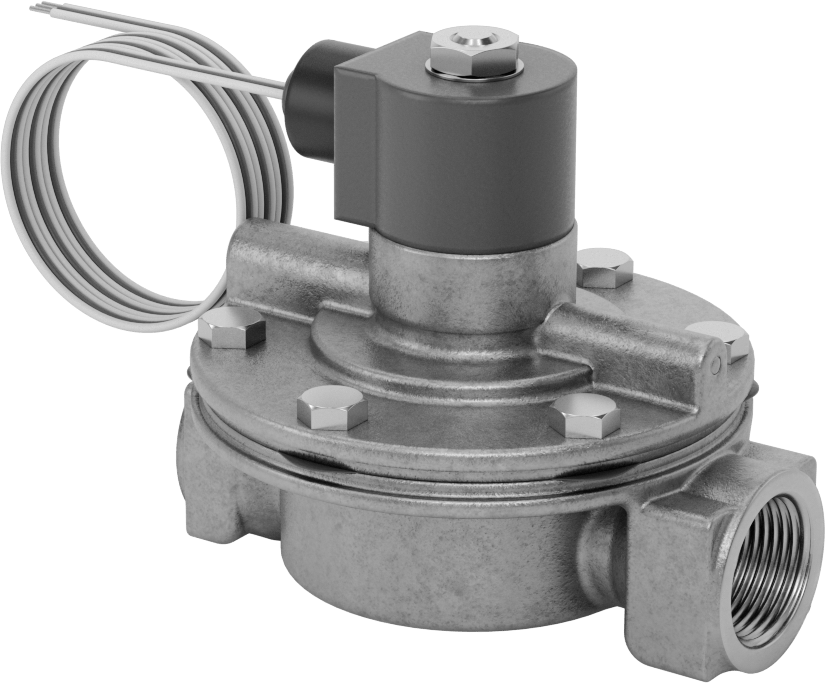 Buhar için Solenoid Açma/Kapama Vanası, Pirinç Gövde, Normalde Kapalı, 24V AC, 1 NPT Dişi, 13 Cv