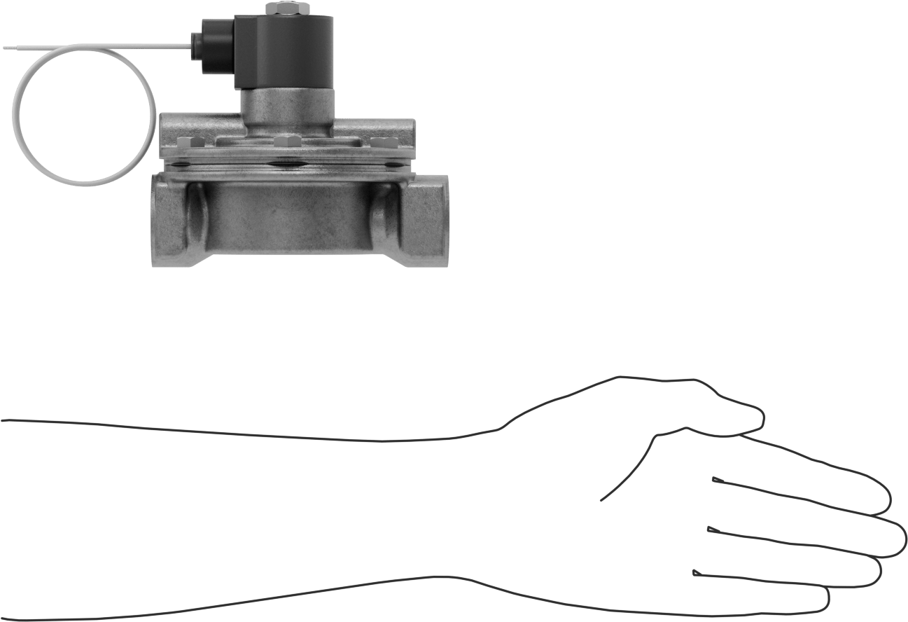 Buhar için Solenoid Açma/Kapama Vanası, Pirinç Gövde, Normalde Kapalı, 24V AC, 1 NPT Dişi, 13 Cv