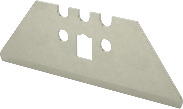 2-1/4“ Uzunluk x 3/4” Genişlik x 0,025" Kalınlıkta Maket Bıçağı için Çelik Bıçaklar