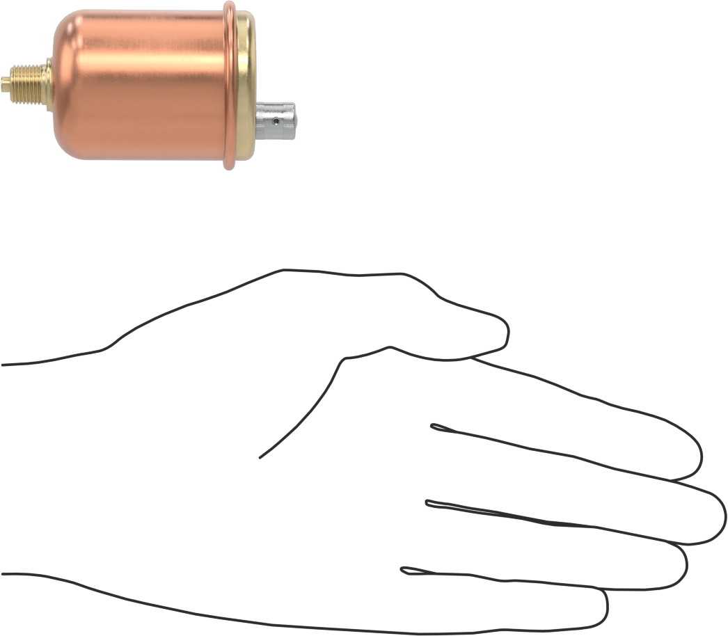 Su ve Soğutucu Sıvı için Hava Tahliye Valfi, Dikey Montaj, 1/8 NPT Erkek Giriş, 50 PSI, 2-5/8 Yükseklik