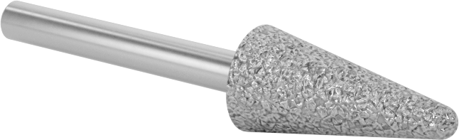 Metalsiz Malzemeler için Taşlama Ucu, 1/8" Şaft Çapı, 5/16“ Çap x 11/16” Uzunlukta Başlık, 36 Kum