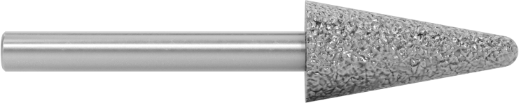 Metalsiz Malzemeler için Taşlama Ucu, 1/8" Şaft Çapı, 5/16“ Çap x 11/16” Uzunlukta Başlık, 36 Kum