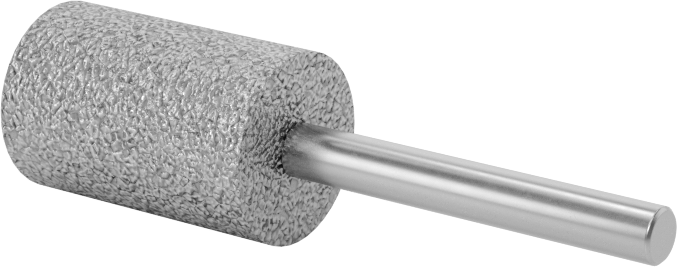 Metalsiz Malzemeler için Taşlama Ucu, 1/8" Şaft Çapı, 7/16“ Çap x 21/32” Uzun Başlık, 36 Kum