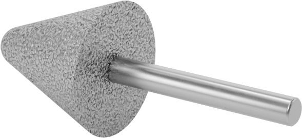 Metalsiz Malzemeler için Taşlama Ucu, 1/8" Şaft Çapı, 5/8“ Çap x 11/16” Uzunluk Başlık, 36 Kum