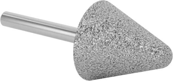 Metalsiz Malzemeler için Taşlama Ucu, 1/8" Şaft Çapı, 5/8“ Çap x 11/16” Uzunluk Başlık, 36 Kum