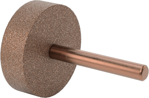 Metalsiz Malzemeler için Taşlama Ucu, 1/8" Şaft Çapı, 25/32“ Çap x 1/4” Uzunlukta Başlık, 80 Kum