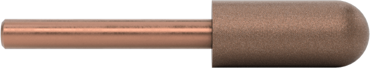 Metalsiz Malzemeler için Taşlama Ucu, 1/8" Şaft Çapı, 9/32“ Çap x 21/32” Uzun Baş, 36 Kum