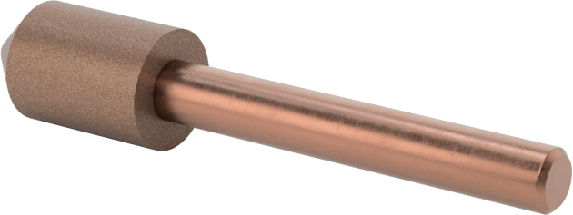 Metalsiz Malzemeler için Taşlama Ucu, 1/8" Şaft Çapı, 1/4“ Çap x 7/16” Uzunluk Başlık, 120 Kum