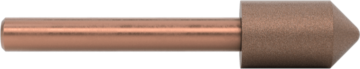 Metalsiz Malzemeler için Taşlama Ucu, 1/8" Şaft Çapı, 1/4“ Çap x 7/16” Uzunluk Başlık, 120 Kum