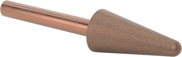 Metalsiz Malzemeler için Taşlama Ucu, 1/8" Şaft Çapı, 5/16“ Çap x 21/32” Uzun Baş, 80 Kum