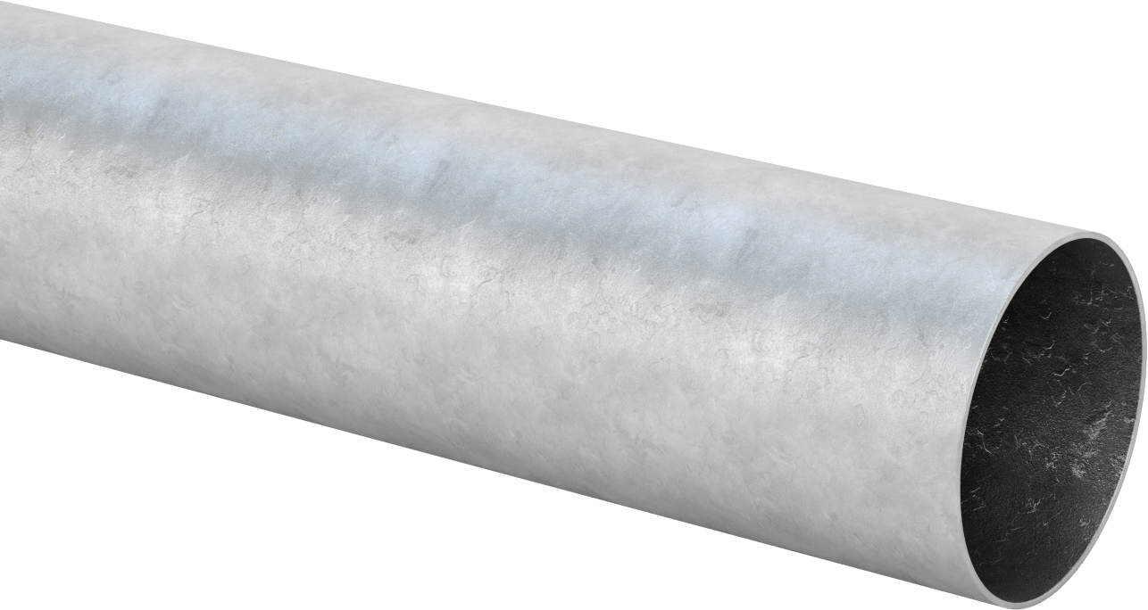Vakum Dereceli Boru, Galvanizli Çelik, 4" OD
