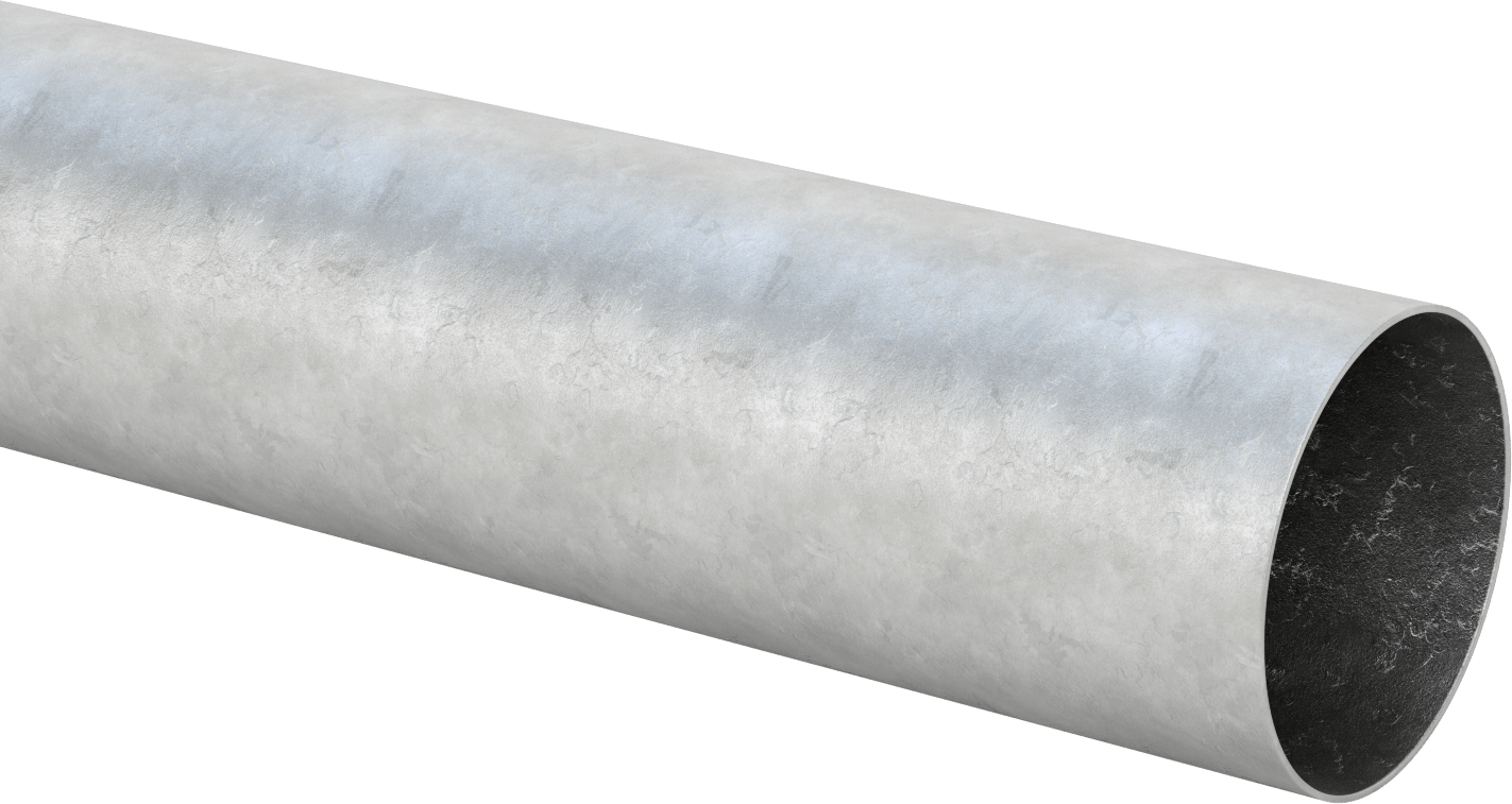 Vakum Dereceli Boru, Galvanizli Çelik, 6" OD