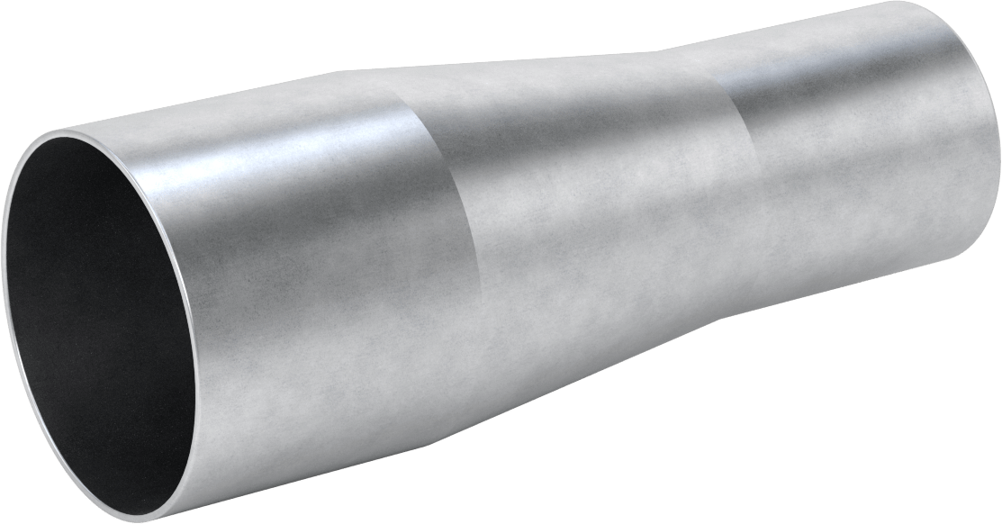 Çelik Boru için Vakum Bağlantı Parçası, 3-1/2“ x 2-1/2” Dış Çaplı Boru için Redüktör, Galvanizli Çelik