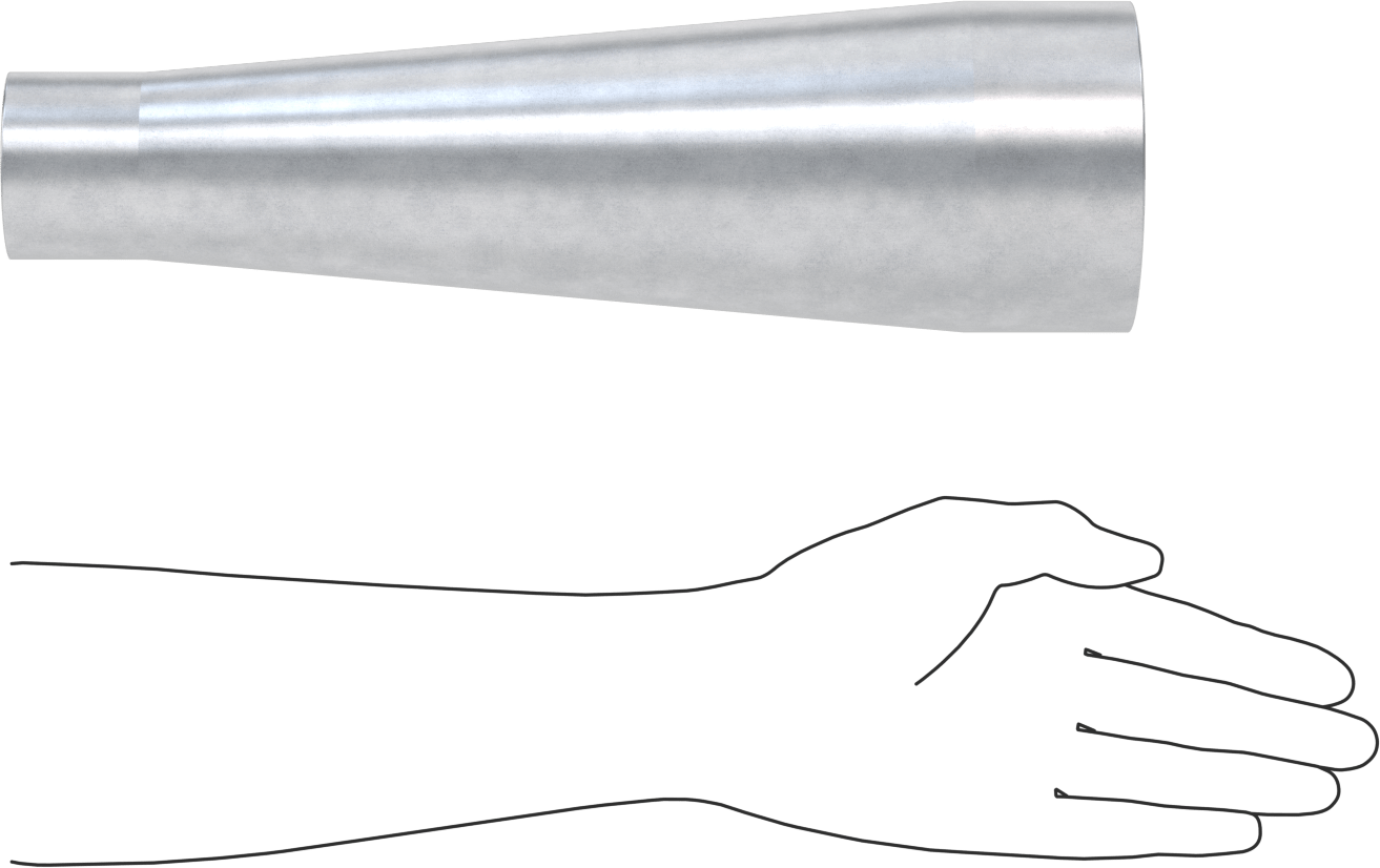 Çelik Boru için Vakum Bağlantı Parçası, 4“ x 2-1/8” Boru Dış Çapı için Düz Redüktör, Galvanizli Çelik