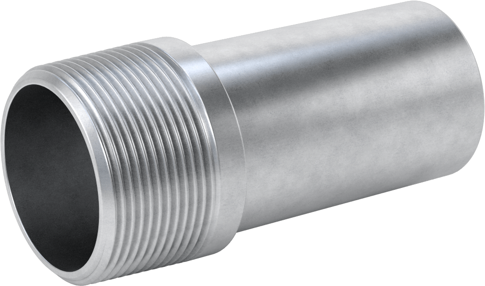 Çelik Boru için Vakum Bağlantı Parçası, 2-1/2" boru x 2-1/2 NPT erkek için adaptör, Galvanizli Çelik