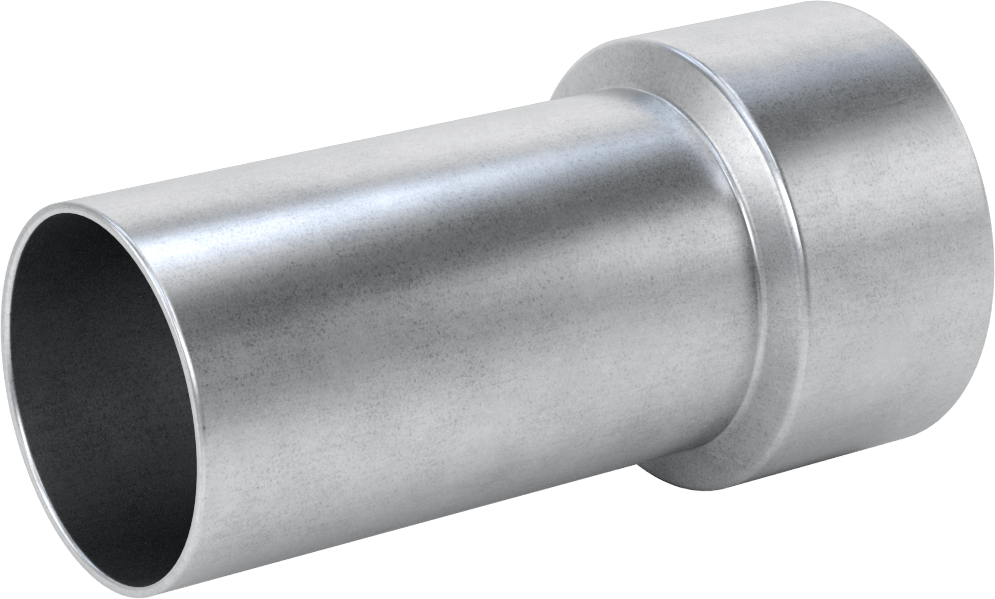 Çelik Boru için Vakum Bağlantı Parçası, 2-1/2" boru x 2-1/2 NPT dişi için adaptör, Galvanizli Çelik