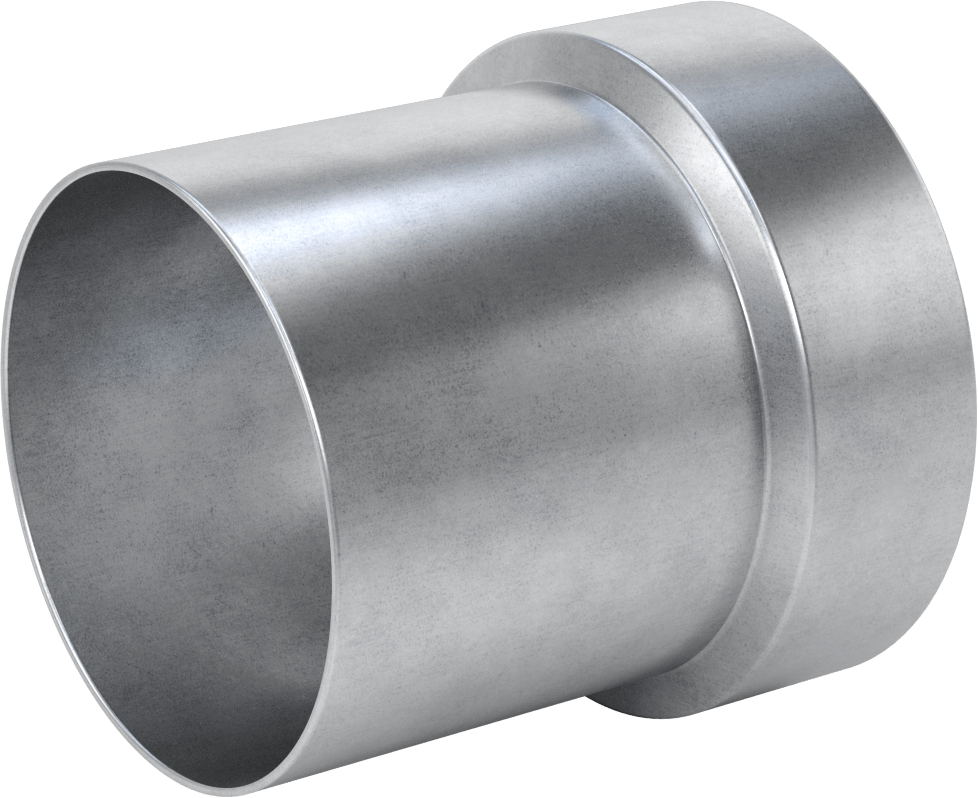 Çelik Boru için Vakum Bağlantı Parçası, 6" Dış Çaplı Boru x 6 NPT Dişi için Adaptör, Galvanizli Çelik