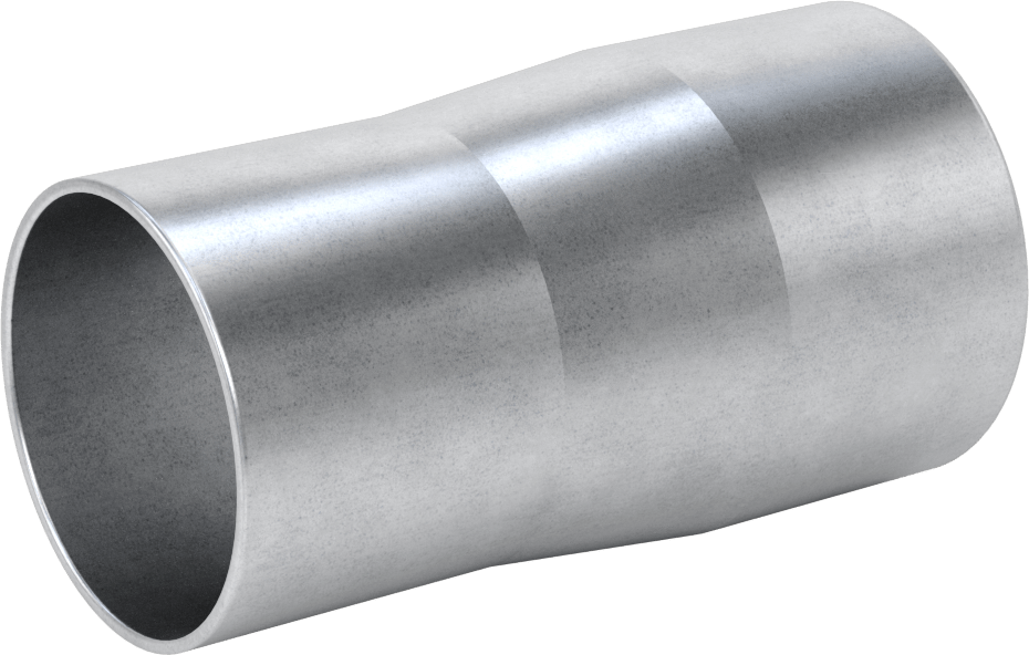 Çelik Boru için Vakum Bağlantı Parçası, 2-1/2“ x 2-1/8” Boru Dış Çapı için Redüktör, Galvanizli Çelik