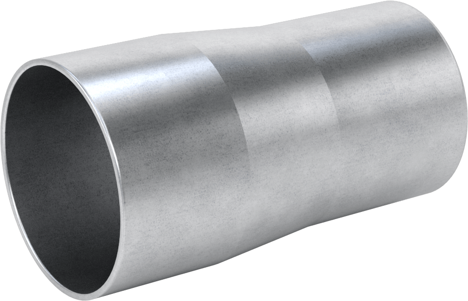 Çelik Boru için Vakum Bağlantı Parçası, 2-1/2“ x 2-1/8” Boru Dış Çapı için Redüktör, Galvanizli Çelik