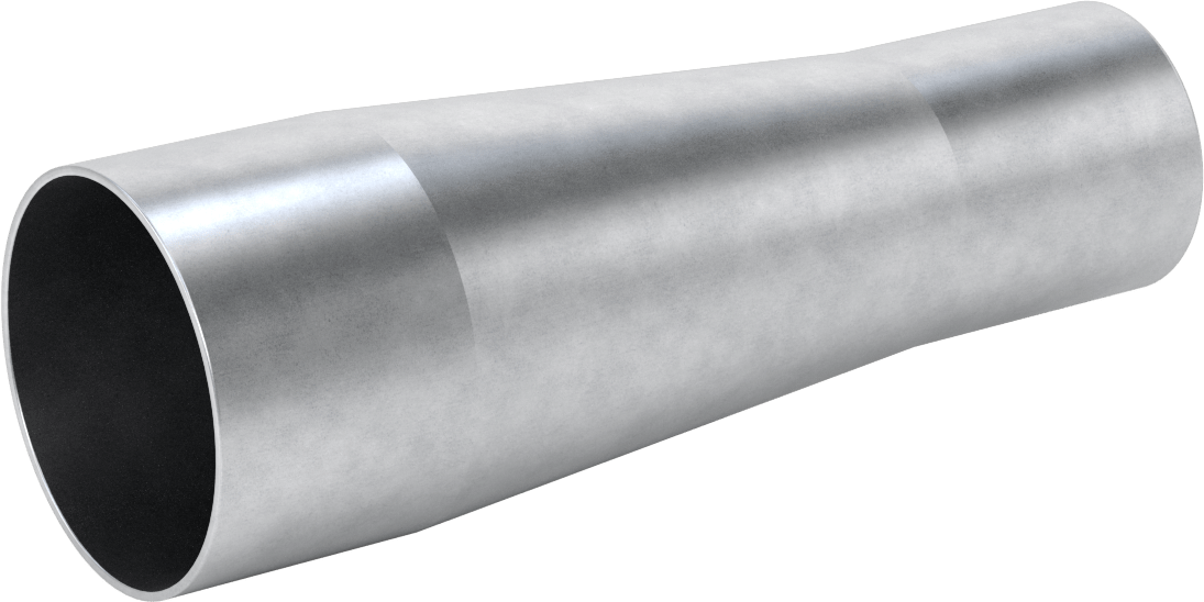 Çelik Boru için Vakum Bağlantı Parçası, 3“ x 2-1/8” Dış Çaplı Tüp için Düz Redüktör, Galvanizli Çelik