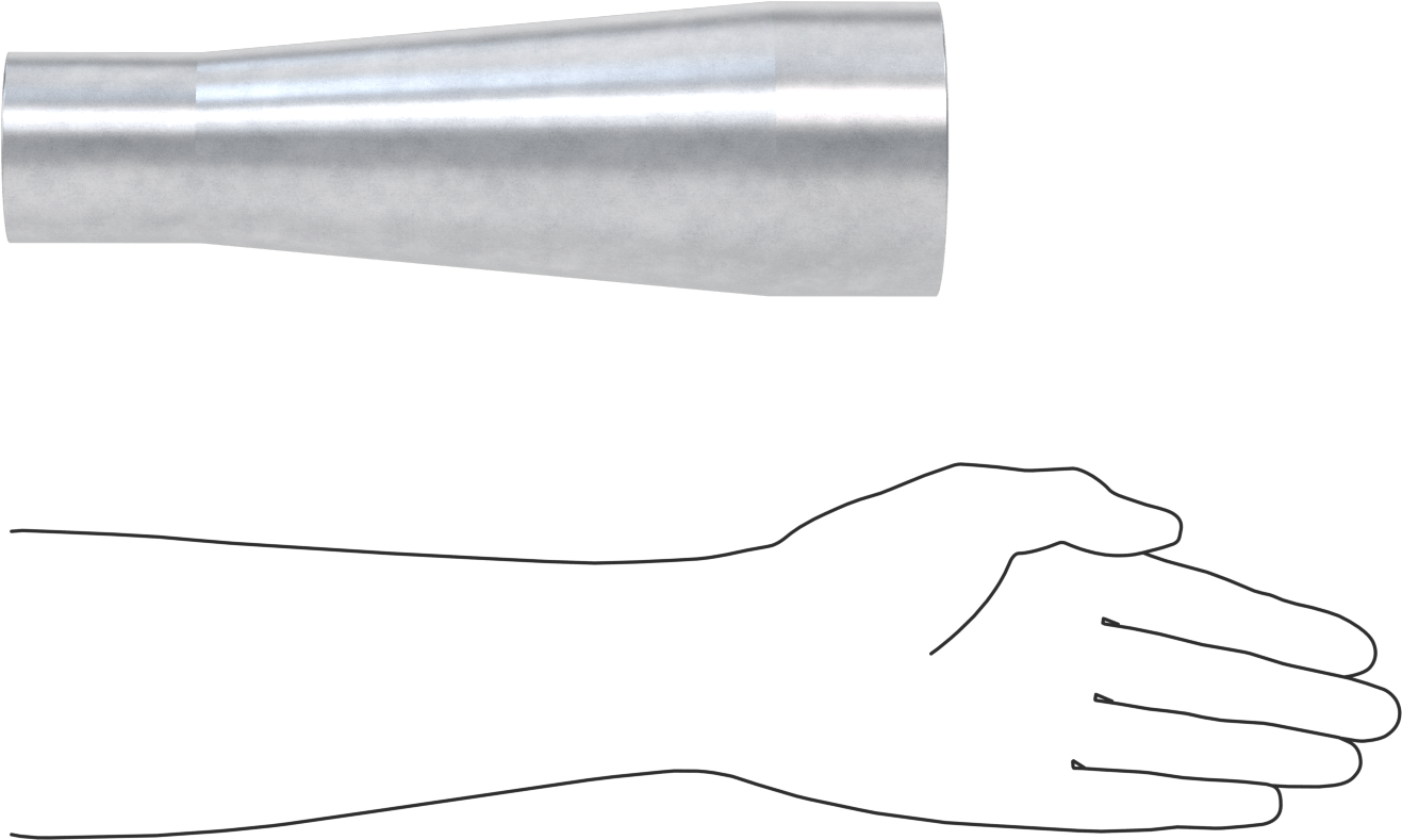 Çelik Boru için Vakum Bağlantı Parçası, 3-1/2“ x 2-1/8” Boru Dış Çapı için Redüktör, Galvanizli Çelik