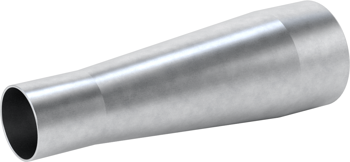 Çelik Boru için Vakum Bağlantı Parçası, 3-1/2“ x 2-1/8” Boru Dış Çapı için Redüktör, Galvanizli Çelik