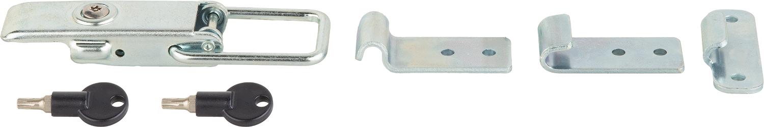 Torx Tahrikli Çekme Kilidi, Çinko Kaplı Çelik, 1-7/8" Kilitleme Mesafesi