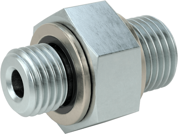 Kompakt Aşırı Basınçlı Çelik Boru Bağlantı Elemanı, Adaptör, 7/16"-20 UN/UNF Erkek Dişli x 1/4 BSPP Erkek