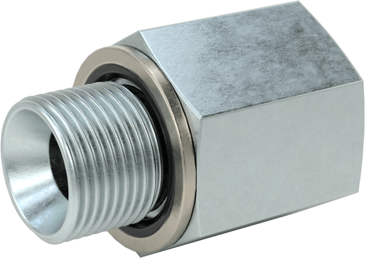 Kompakt Aşırı Basınçlı Çelik Boru Bağlantı Elemanı, Adaptör, 1/2 NPT Dişi, M20 x 1,5 mm Erkek Diş