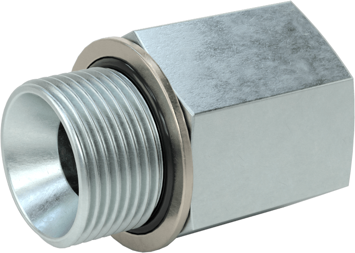 Kompakt Aşırı Basınçlı Çelik Boru Bağlantı Elemanı, Adaptör, 1/2 NPT Dişi, M22 x 1,5 mm Erkek Diş