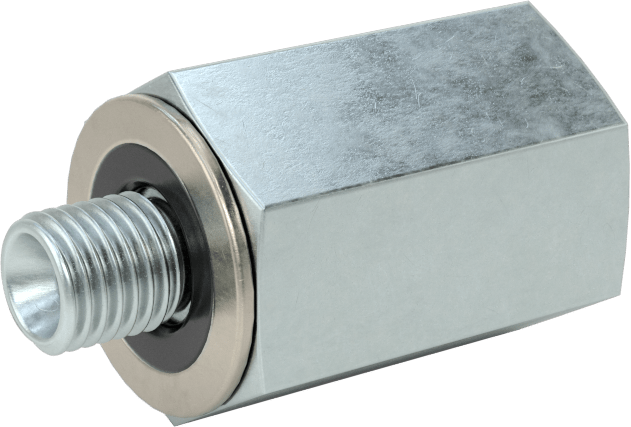 Kompakt Aşırı Basınçlı Çelik Boru Bağlantı Elemanı, Adaptör, 1/8 NPT Dişi, M6 x 0,75 mm Erkek Diş