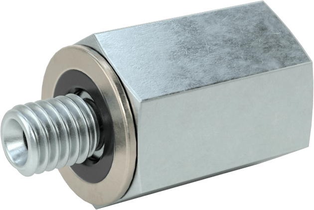 Kompakt Aşırı Basınçlı Çelik Boru Bağlantı Elemanı, Adaptör, 1/8 NPT Dişi, M6 x 1 mm Erkek Diş
