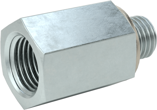 Kompakt Aşırı Basınçlı Çelik Boru Bağlantı Elemanı, Adaptör, 1/8 NPT Dişi, M8 x 1 mm Erkek Diş
