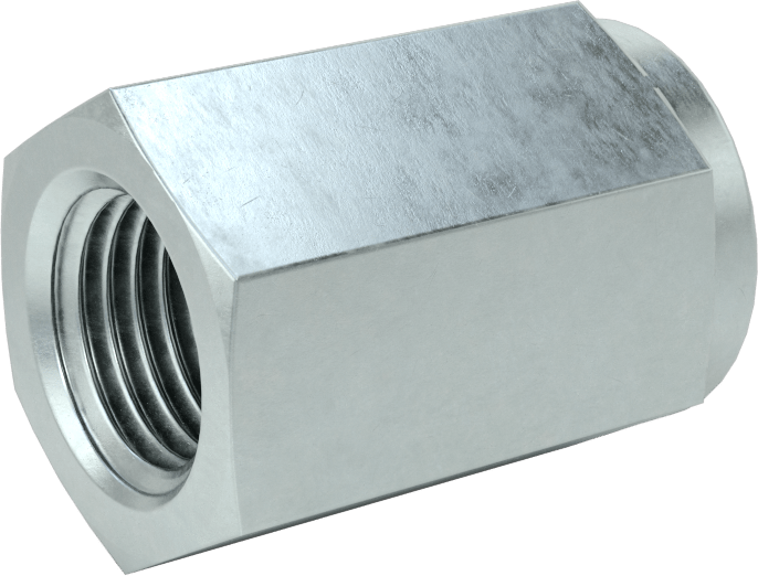 Kompakt Aşırı Basınçlı Çelik Boru Bağlantı Elemanı, Düz Adaptör, 1/4 BSPP Dişi x 1/4 NPT Dişi