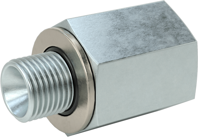 Kompakt Aşırı Basınçlı Çelik Boru Bağlantı Elemanı, Adaptör, 7/16"-20 UN/UNF Dişi Diş x 1/8 BSPP Erkek