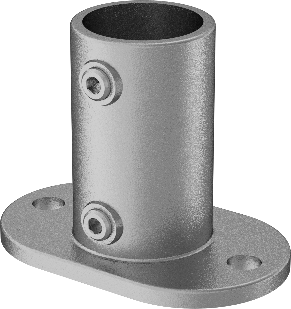 Galvanizli Demir Kayar Ray Bağlantı Parçası, 2-3/8" Ray Dış Çapı için Oval Ray Ucu