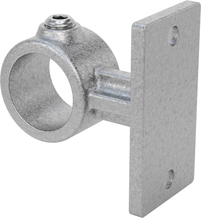 Galvanizli Demir Kayar Ray Bağlantı Parçası, 1-3/8" Ray Dış Çapı için Delikli Ray Desteği