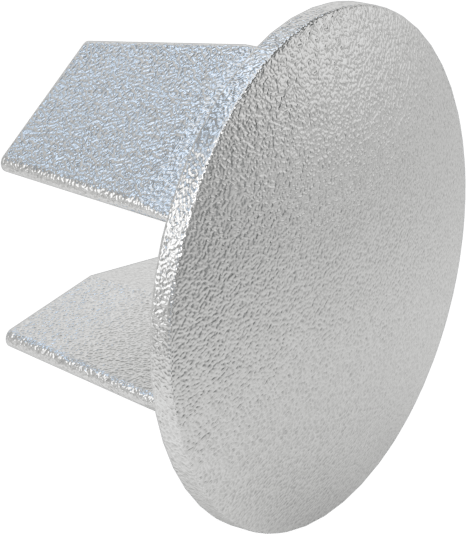 Galvanizli Demir Kayar Ray Bağlantı Parçası, 1-5/8" Ray Dış Çapı için Kapak