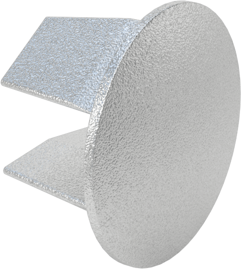Galvanizli Demir Kayar Ray Bağlantı Parçası, 1-7/8" Ray Dış Çapı için Kapak
